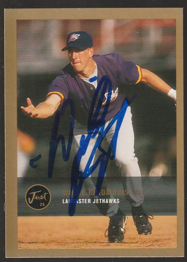 2000 Just Minors Gold #208 Willie Bloomquist IP autograph signed card