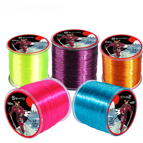 500m Nylon Fishing Line Super Strong Fluorocarbon Monofilament New - Picture 1 of 17