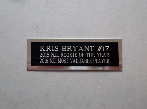 Kris Bryant Nameplate For A Signed Baseball Ball Cube Or Card Plaque 1 X 3