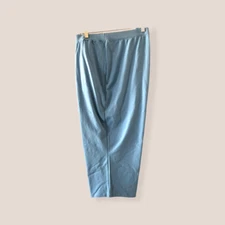 Catherines Suprema Knit Capri Pants 4X Petite 4XWP Silver Lake Blue