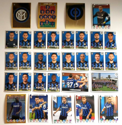 FC Internazionale Milano Complete 21 Stickers Set - Panini FIFA