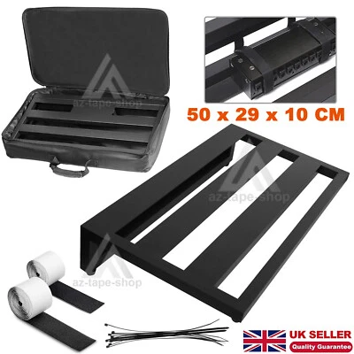 VICHIRSKIT Large Size Guitar Effect Pedal Board Aluminum Alloy Pedalboard with Carry Bag