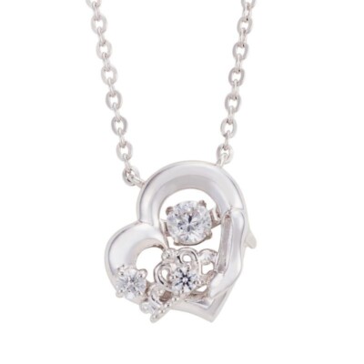 Disney Cinderella Dancing Stone Necklace DISS012RD Japan limited New