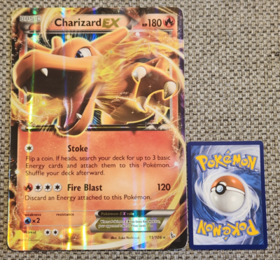 CHARIZARD EX 2014 Pokemon XY Flashfire JUMBO #11/106 Holo Rare | eBay