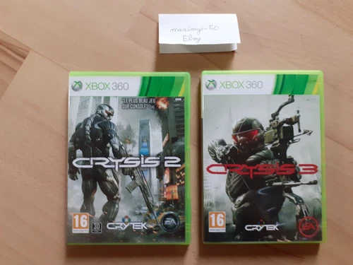 Jeux vidéos Xbox 360 Crysis 2 & Crysis 3 PAL FR - Fonctionnels