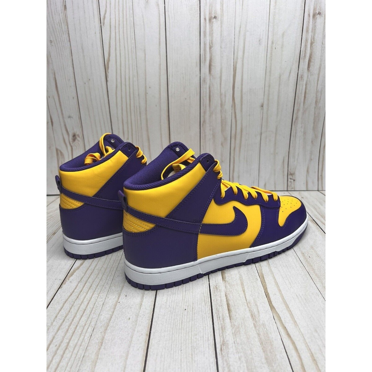 Nike Dunk High Retro Lakers Mens Size 10.5 DD1399 500 Court Purple