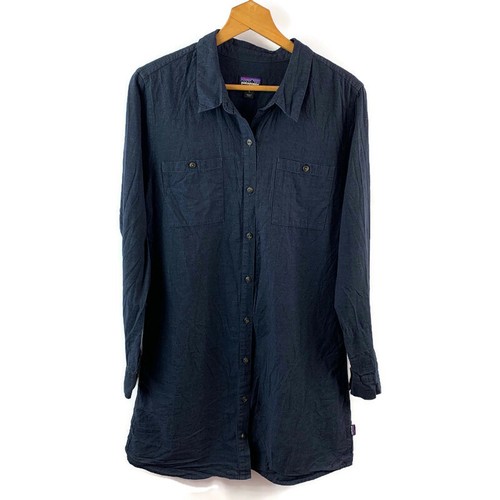 Patagonia Womens Navy Blue Shirt Dress 