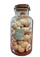 BARATTOLO Decorazione vetro conchiglie h 17 cm GR. 700 arredo casa