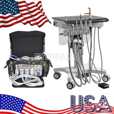 Dental Mobile Delivery Cart Treatment Unit/Air Compressor Suction System 4H US