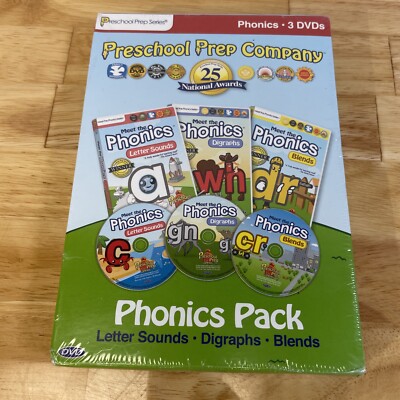 Meet the Phonics Pack Preschool Prep Company 3 DVDs Set - Sealed - New