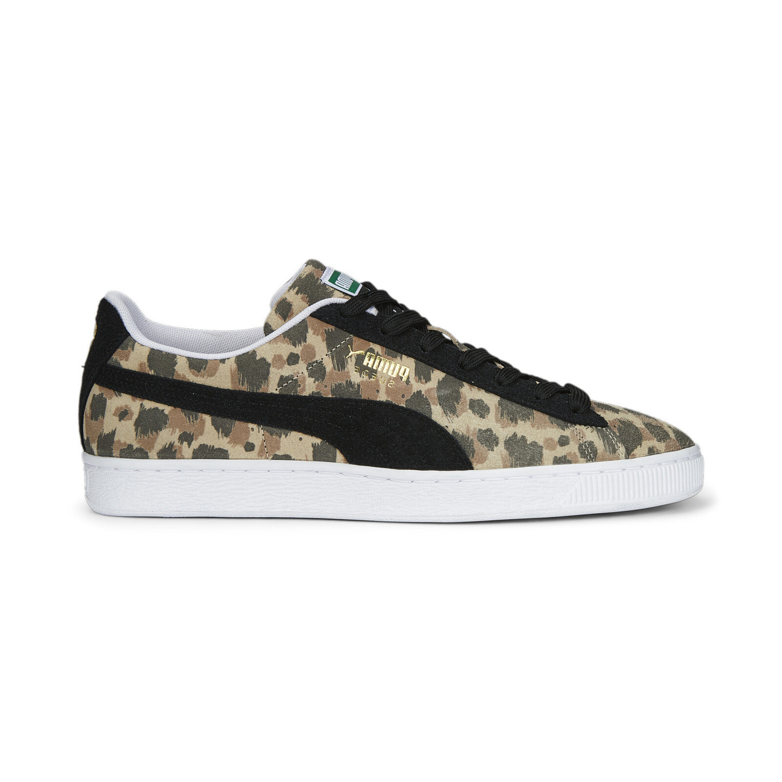 Puma Suede Animal 39110801 Мужские черные замшевые кроссовки Lifestyle