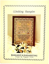 Stitchery Pattern Vintage 1985 M McKee Design Embroidery WEDDING SAMPLER