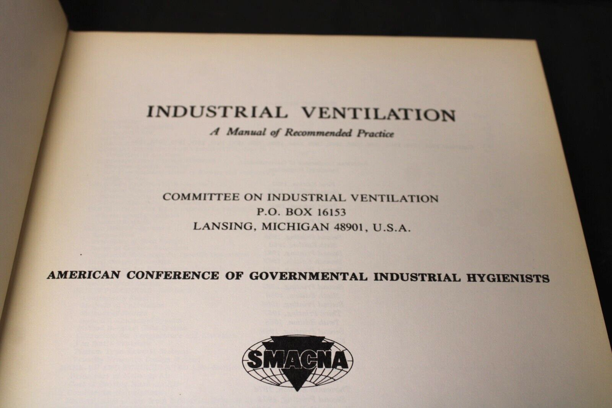 INDUSTRIAL VENTILATION MANUAL OF Governmental Industrial