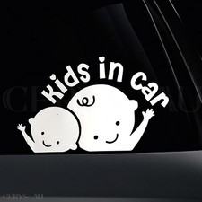 Kids In Car Baby On Board Stickers Reflective Vinyl Decal Sign Sticker Window