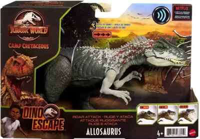 Jurassic World Allosaurus Camp Cretaceous Roar Attack Actionfigur GWD10 Mattel