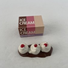 Vintage Tyco Kitchen Littles Ice Cream Carton and Sundae
