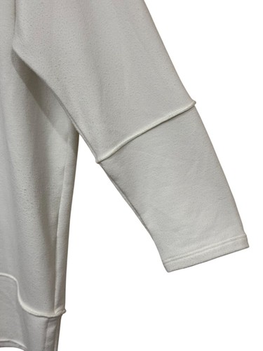 Spanx Perfect Length Dolman 3/4 slv Oversized Off-White Top Sweatshirt Sz Small - Picture 3 of 7