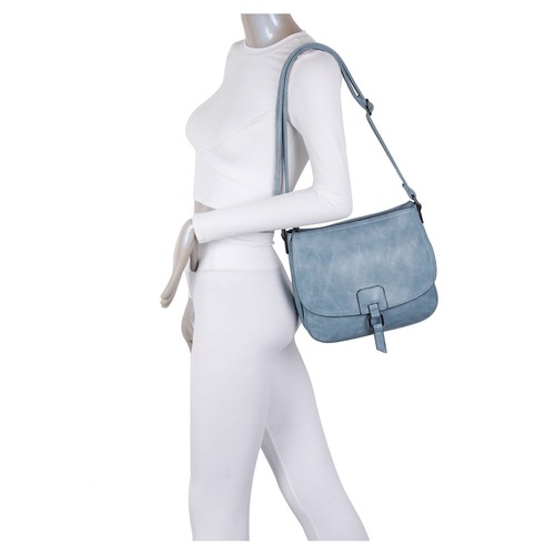 NUOVA borsa donna tracolla lunga tracolla tracolla donna pelle tracolla borsa a mano UK - Foto 21 di 21