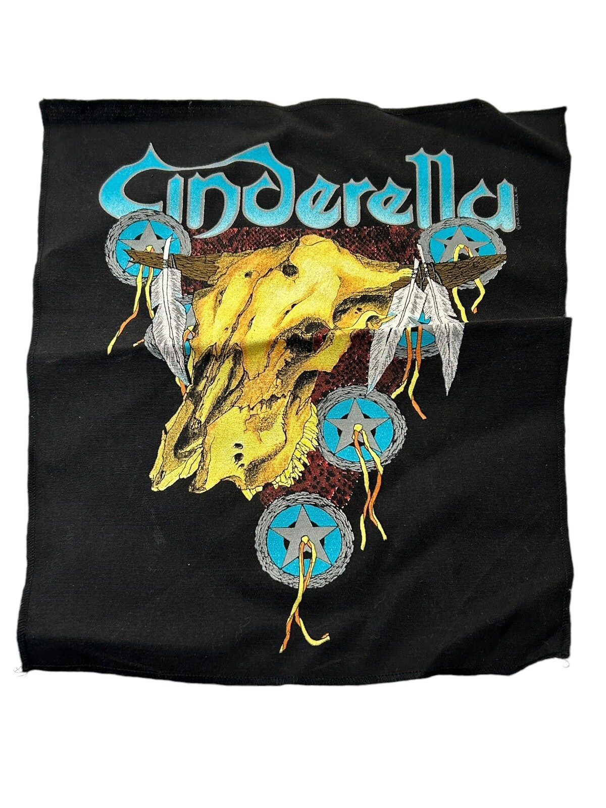 Vtg Cinderella Long Cold Winter BACK Patch RARE 1… - image 1