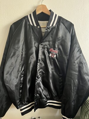 Vtg Coors Light Satin Bomber Jacket size XXL