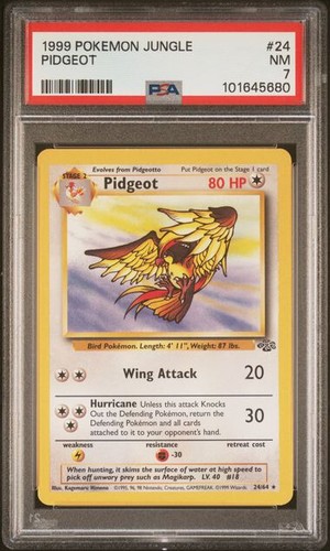 Pidgeot (Unlimited) graded PSA 7 for sale on eBay