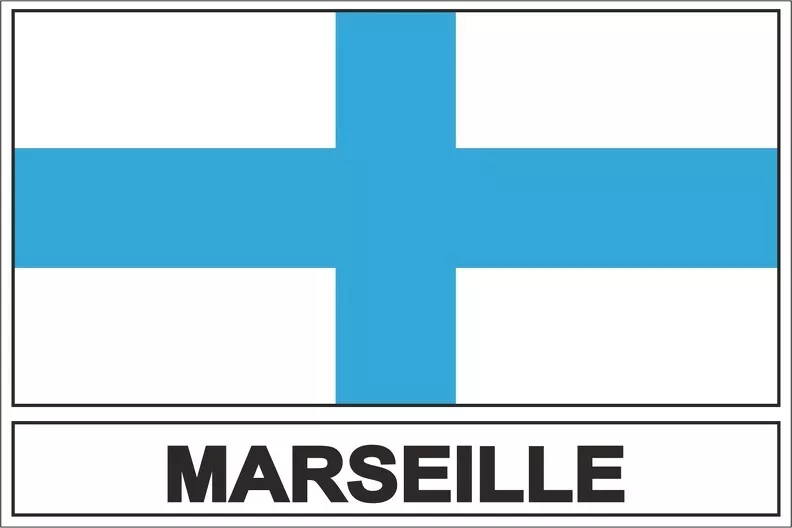 Sticker Flag Marseille