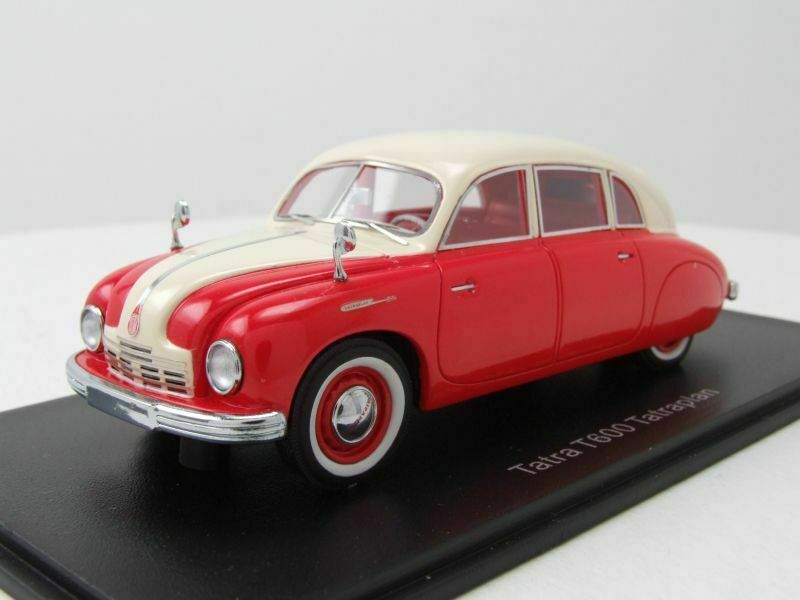 Tatra T600 Tatraplan rouge beige miniature collection 1:43 résine NEO 46162