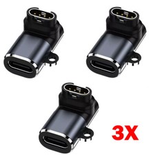 3PC USB Charger Adapter Type C For Garmin Fenix 7 7X 5S 6 6X 6S PRO / G B1X0 UK