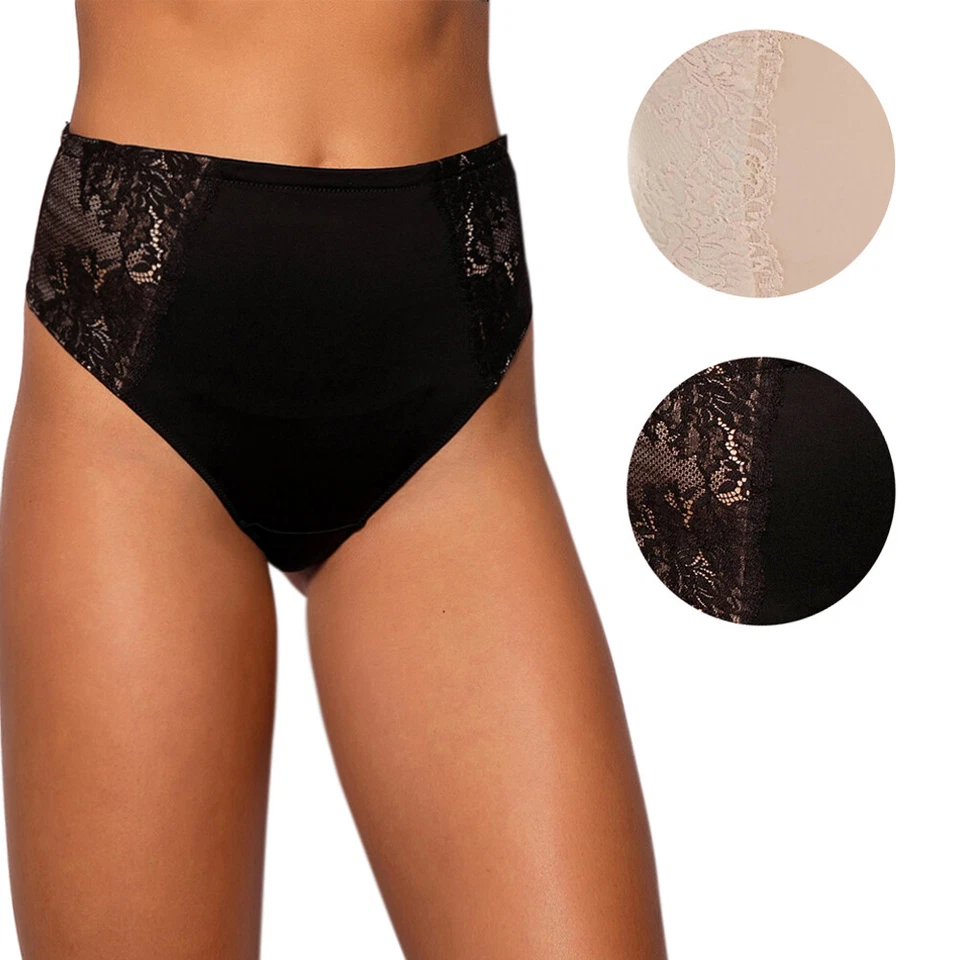 Tanga para mujer Maidenform de encaje totalmente forrada control de luz secretamente suavizante