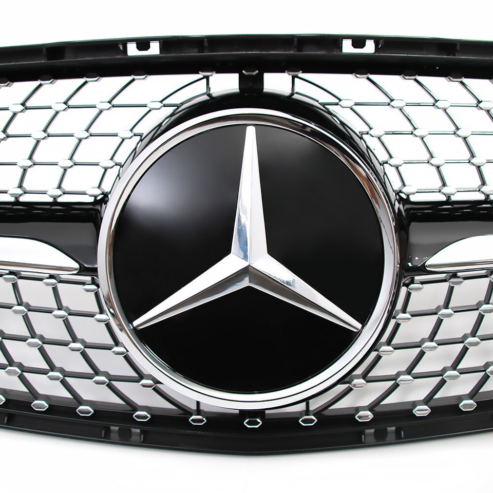 Black Grille For 2014-2017 Mercedes Benz X156 GLA250 GLA200 Front Grill ...