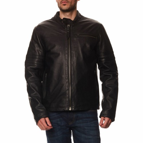 Schott Lederjacke Gr.S, Schwarz, Biker , UVP = 389,- NEU - Bild 2 von 6