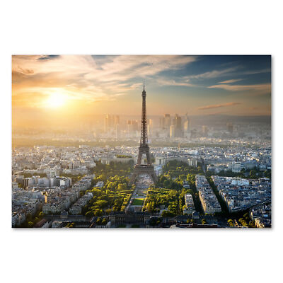Postereck 2768 Poster Leinwand Paris, Eiffelturm Frankreich Skyline Urban Stadt