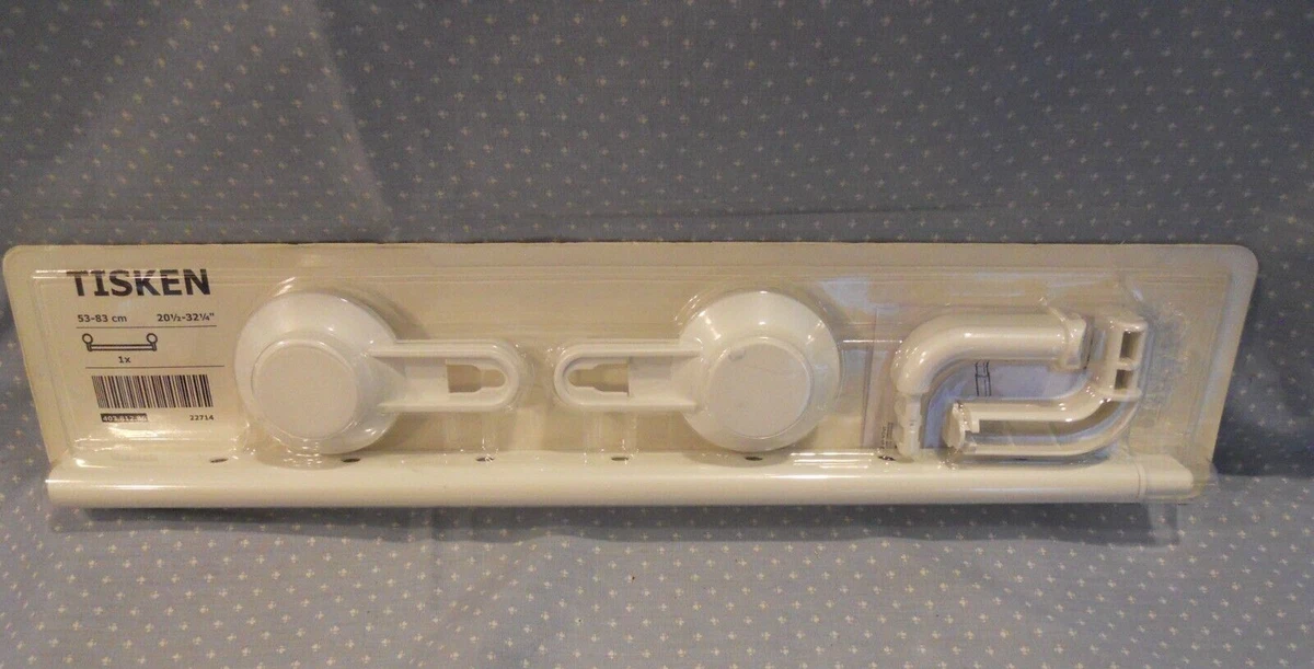 TISKEN Towel rack with suction cup, white - IKEA