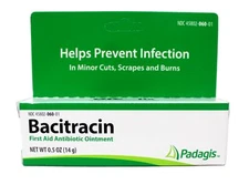 Bacitracin Ointment  First Aid Antibiotic Prevent Infection Minor Cut, 0.5oz