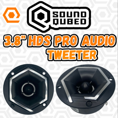 SoundQubed 3.8'' HDS-PAT1 Q-Shaped Pro Audio Tweeter 240 Watt RMS Power  3.8 Inch