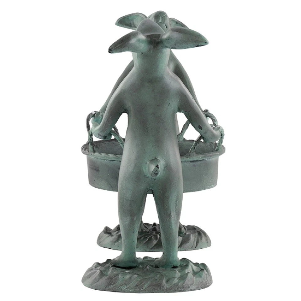 Soporte para maceta conejo jardineros conejito jardín escultura conejo flor ~ SPI Home 21099 Foto 3 de 4