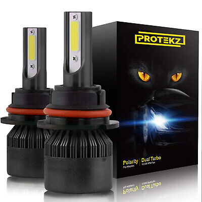 Pair Protekz LED Headlight Conversion Kit 9005 HB3 H10 200W 6500K 20000LM Bulb