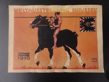 Altes Werbeplakat BRÜSSEL Weltausstellung