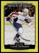 2022-23 O-Pee-Chee Platinum #269 Lucas Johansen Neon Yellow Surge