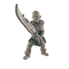 Barbarian Goliath Female - Everyday Heroes - Minis - EC3D - - Dungeons & Dragons