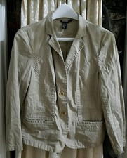 DKNY Womens Khaki Blazer sz 12