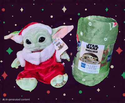 Build-a-Bear Mandalorian Grogu Santa Outfit Santa Hat