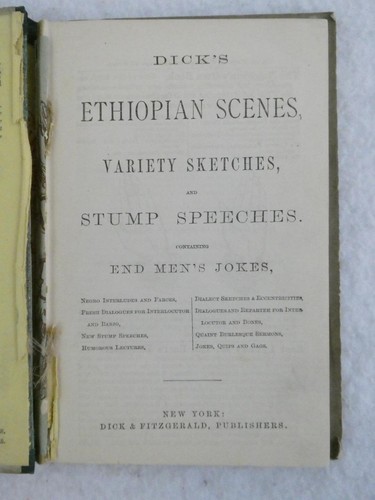 DICKS ÄTHIOPISCHE SZENEN, SORTENSKIZZEN UND STUMPFREDEN 1879 - Bild 4 von 7