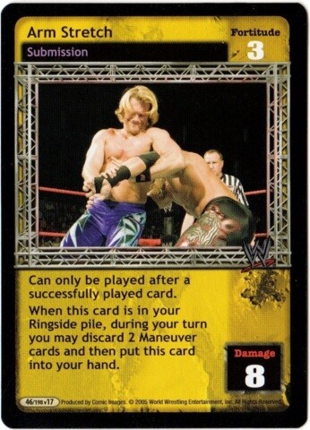 WWE: Arm Stretch [Played] card type Submission Raw Deal Wrestling WWF - Picture 1 of 1