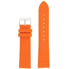 Watch Band Canvas Orange Sport Style Water Resistant 18mm 20mm 22mm