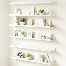 Floating Shelves for Wall, 47.3 Inch Shelves for Decor Storage Set of 6, Wall Mo