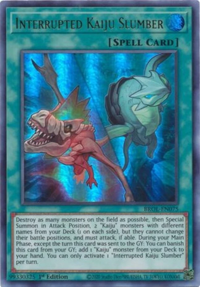 Interrupted Kaiju Slumber BROL-EN075 Brothers of Legend 1st