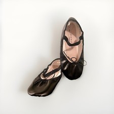 Freestyle A Danskin Company Black Ballet Slippers Shoes Little Girls Size 1