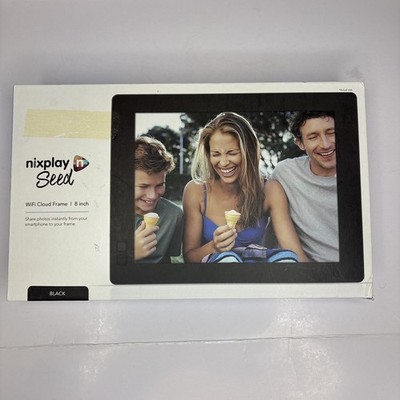 Nixplay Seed 8'' Widescreen WiFi Cloud Digital Photo Frame W10B NEW SEALED