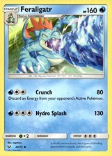 Feraligatr #20/73 Shining Legends Near Mint or Better - Pokemon Card